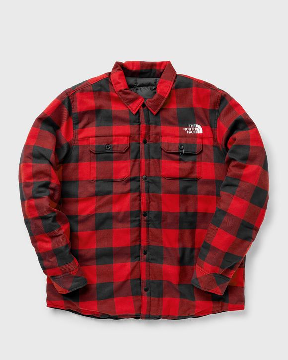 North face best sale reversible flannel jacket