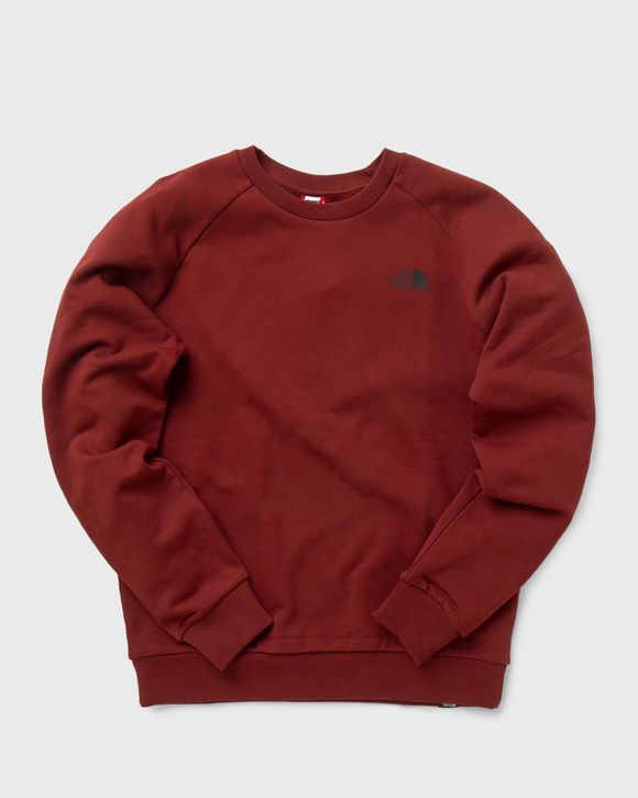 The North Face RAGLAN REDBOX CREW SWEATSHIRT Red | BSTN Store