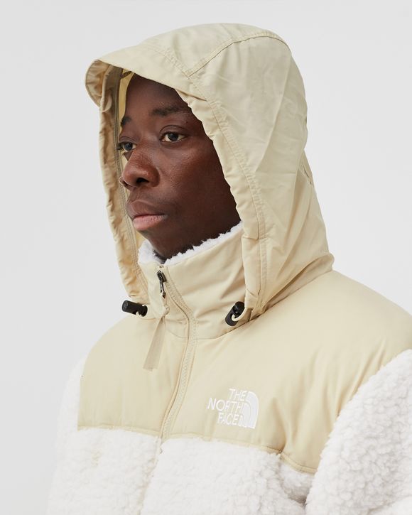 The North Face HIGH PILE NUPTSE JACKET White - GARDENIA WHITE/GRAVEL