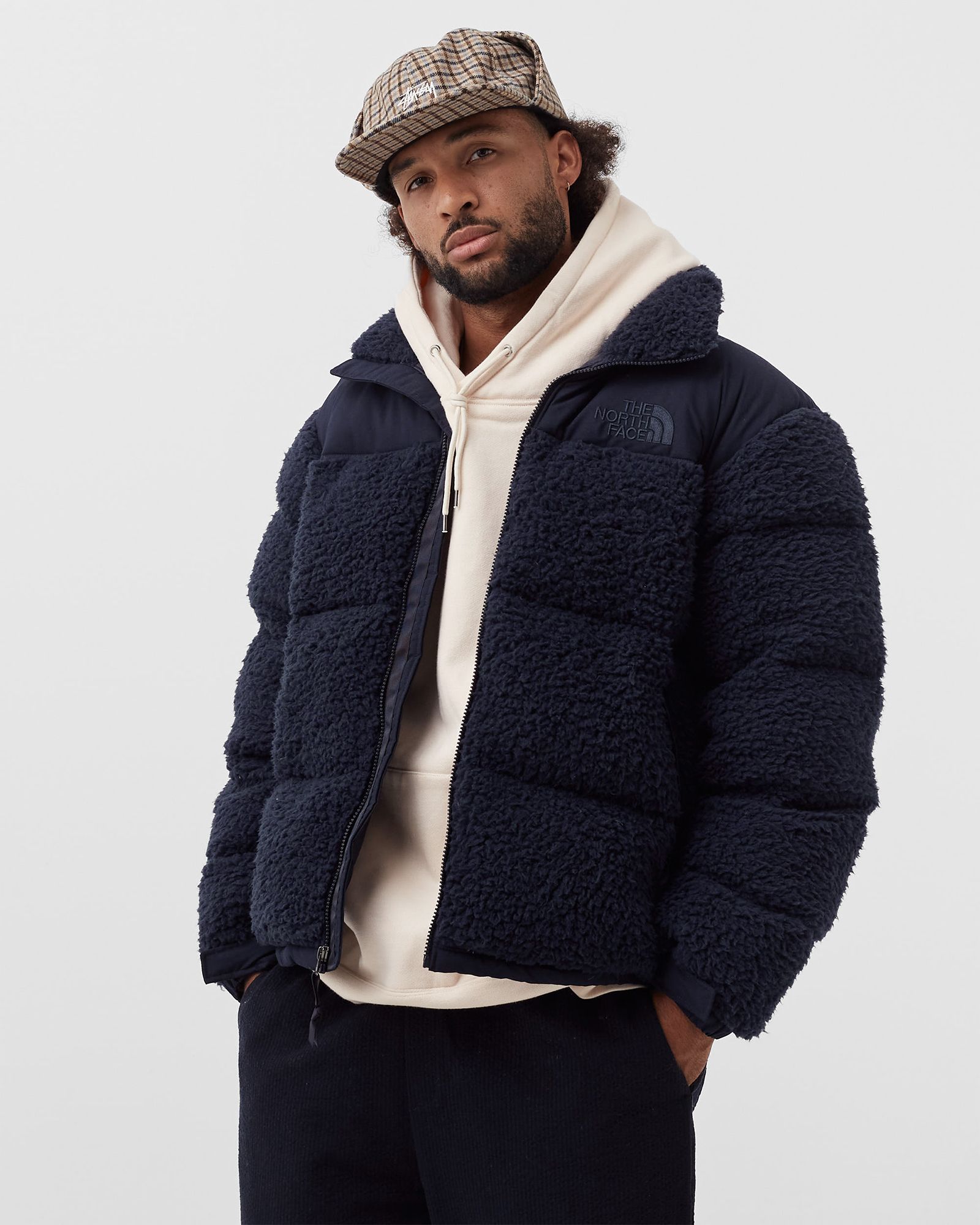 ジャケット・アウター THE NORTH FACE SHERPA NUPTSE JACKET Navy The North Face Unisex Sherpa Nuptse Jacket Coat Small S