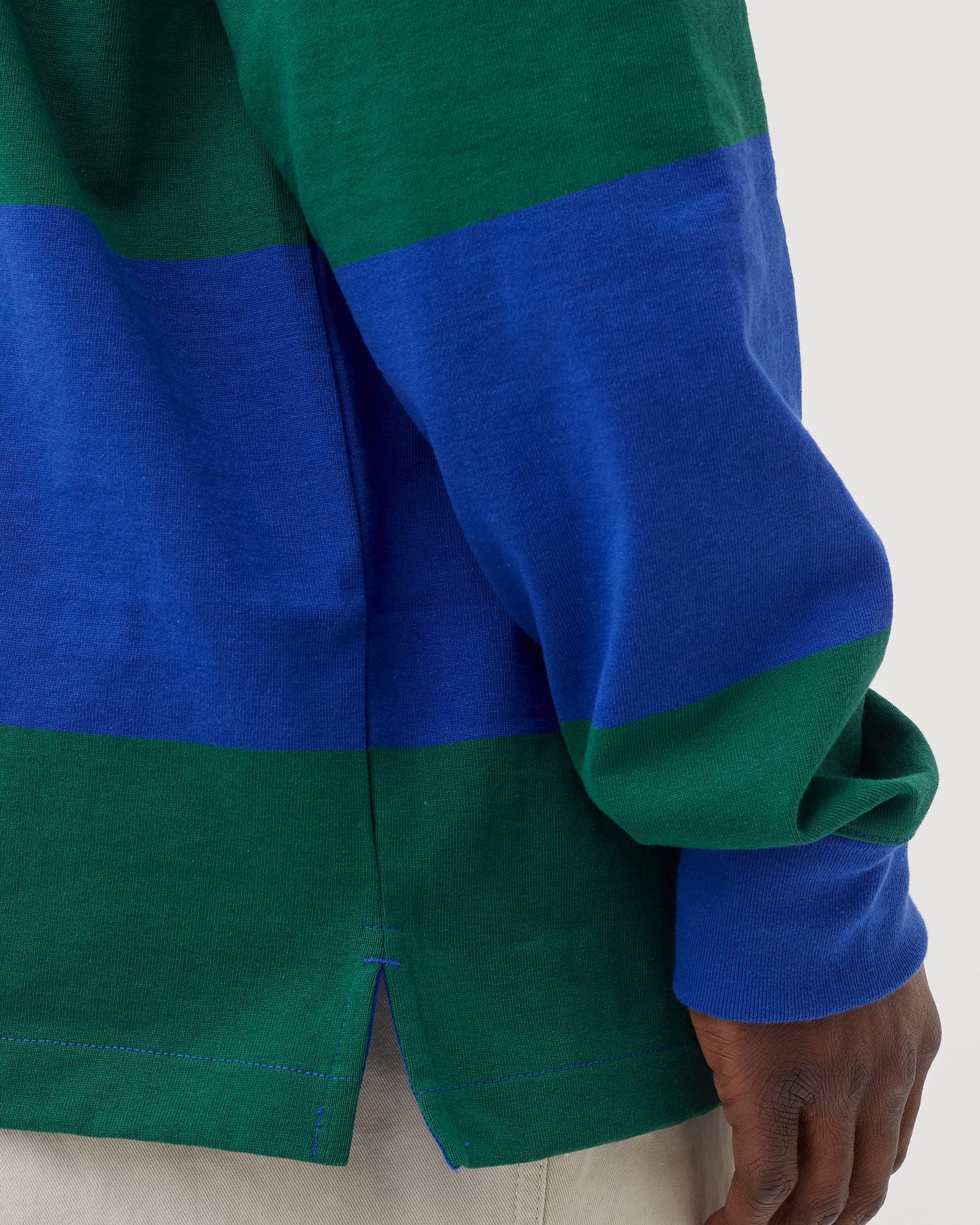 COLOR BLOCK RUGBY SHIRT