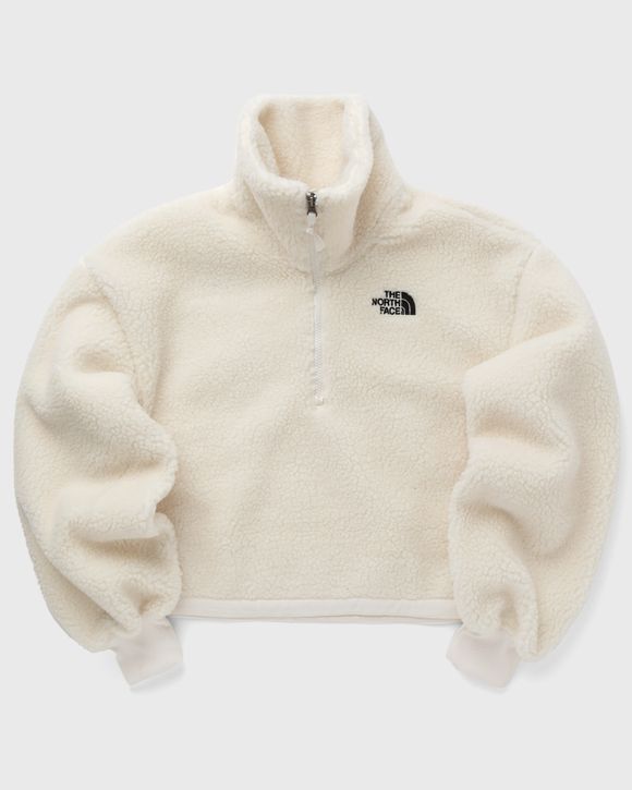 White fleece shop north face jacket