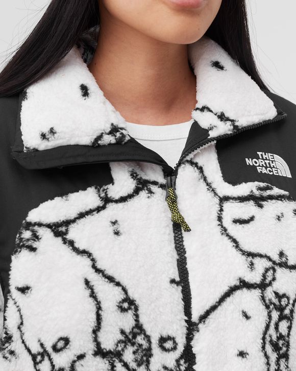 The North Face WMNS SEARCH & RESCUE OVERSIZED FULL ZIP SHERPA JACKET Multi  - TNF WHITE SHAN MAR SEARCH AND RESCUE PRINT