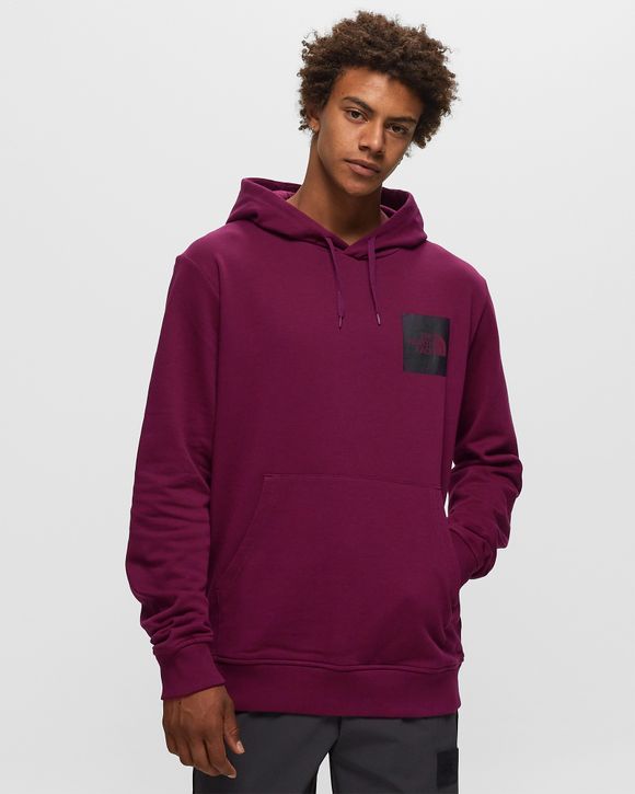 Burgundy north face clearance hoodie