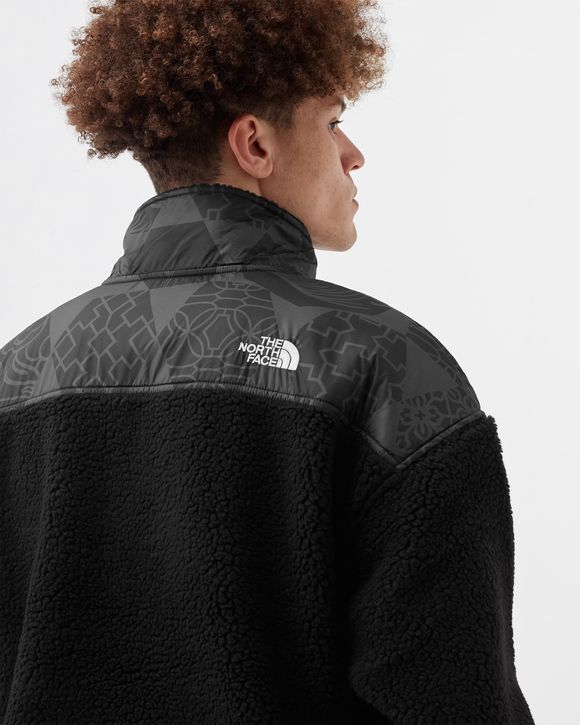 The North Face PRINTED PLATTE SHERPA 1/4 ZIP Black - TNF BLACK IC GEO TONAL  PRINT