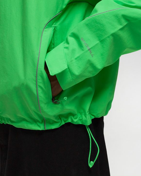 North face green outlet windbreaker