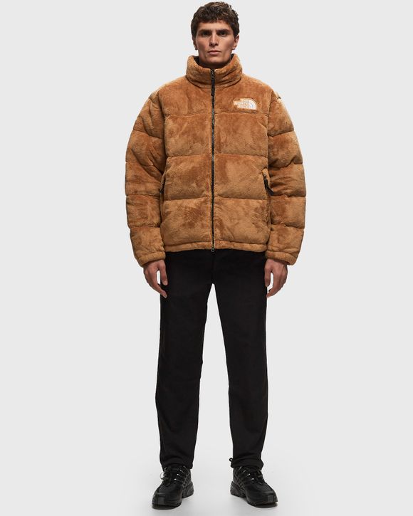 The North Face Versa Velour Nuptse Jacket Brown - ALMOND BUTTER