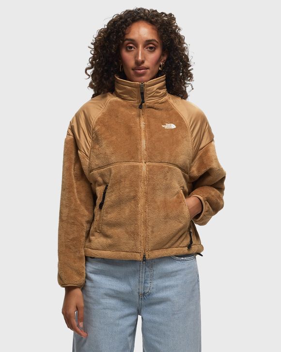 The North Face Women’s Versa Velour Jacket Beige - ALMOND BUTTER