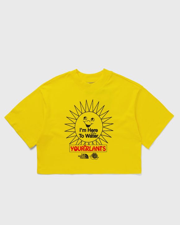 The North Face TNF X ONLINE CERAMICS W CROPPED S/S TEE Yellow - LIGHTNING  YELLOW