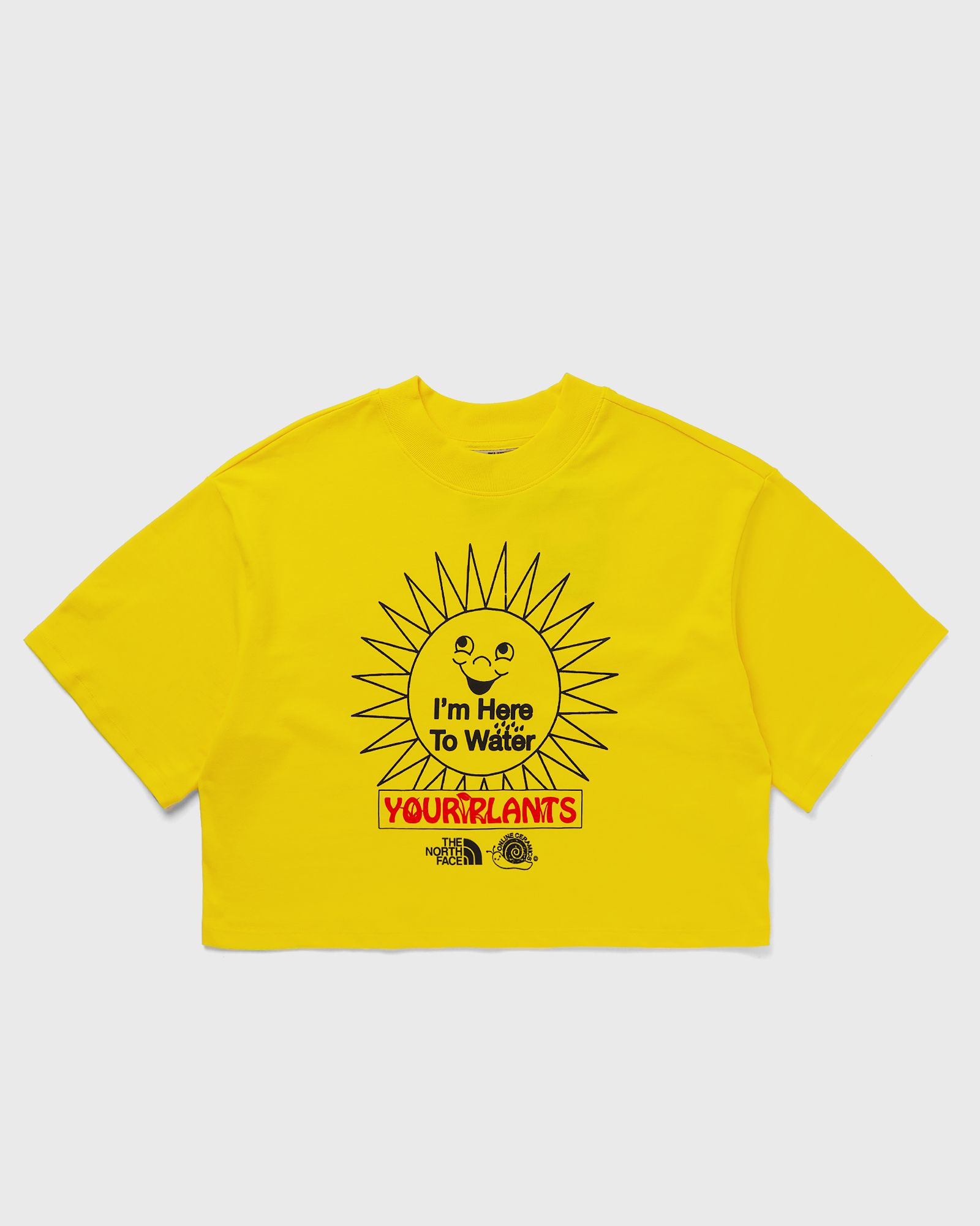 The North Face - tnf x online ceramics w cropped s/s tee women shortsleeves yellow in größe:xl