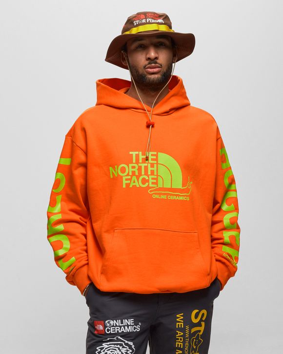 Orange north face on sale hoodie