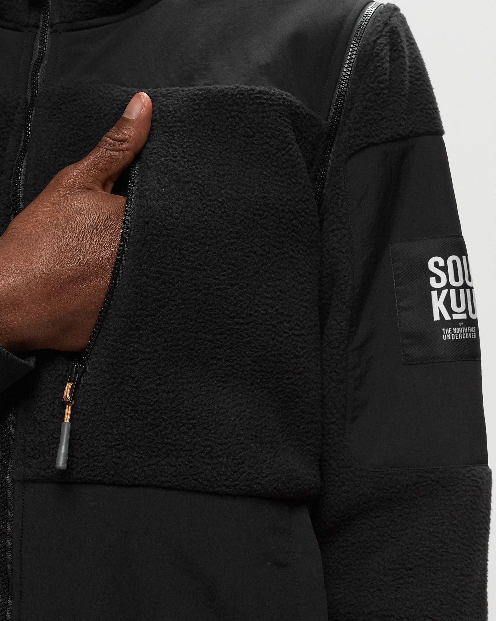 X UNDERCOVER ZIP-OFF FLEECE JACKET