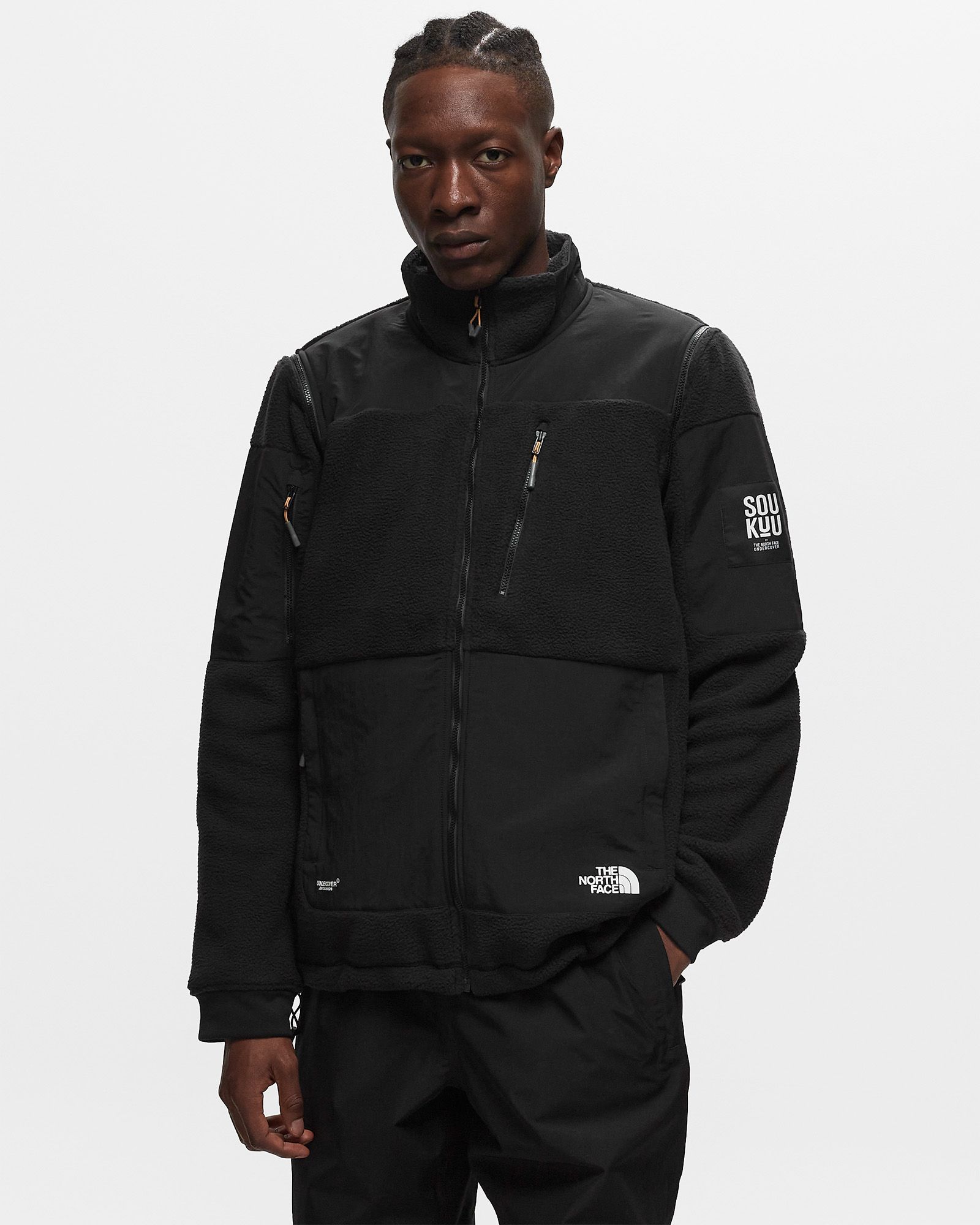 X UNDERCOVER ZIP-OFF FLEECE JACKET