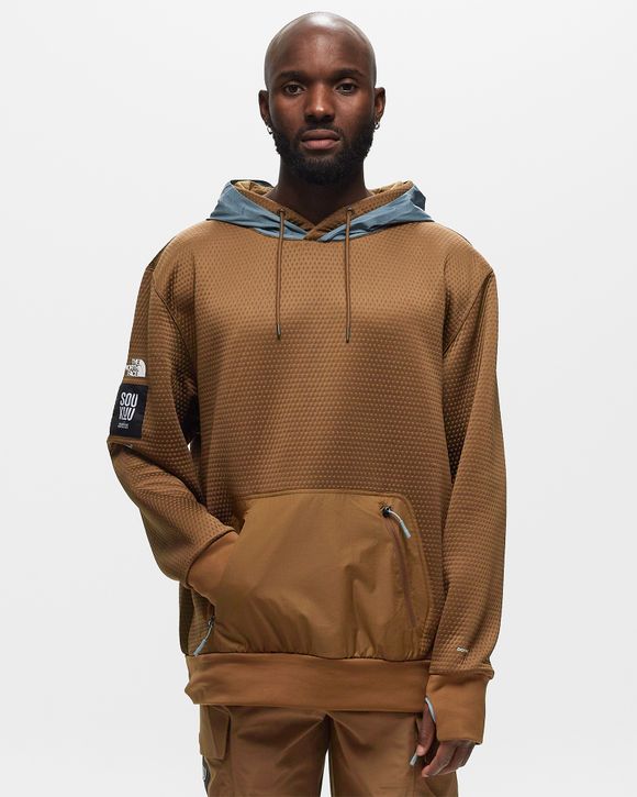 Brown north deals face hoodie