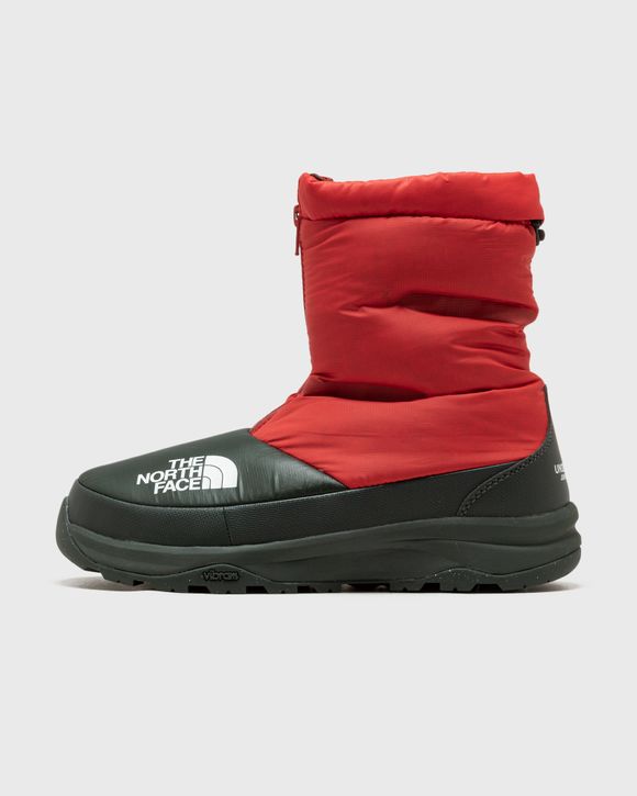 The North Face TNF X PROJECT U DOWN BOOTIE Green - DARK CEDAR GREEN-HIGH  RISK RED