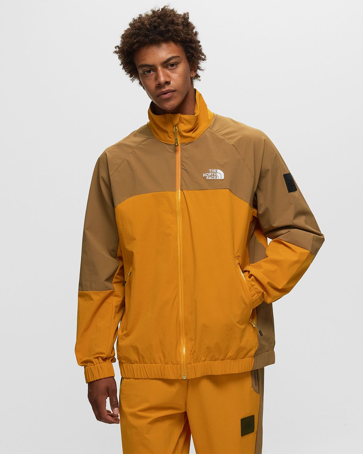 Orange shell suit jacket store
