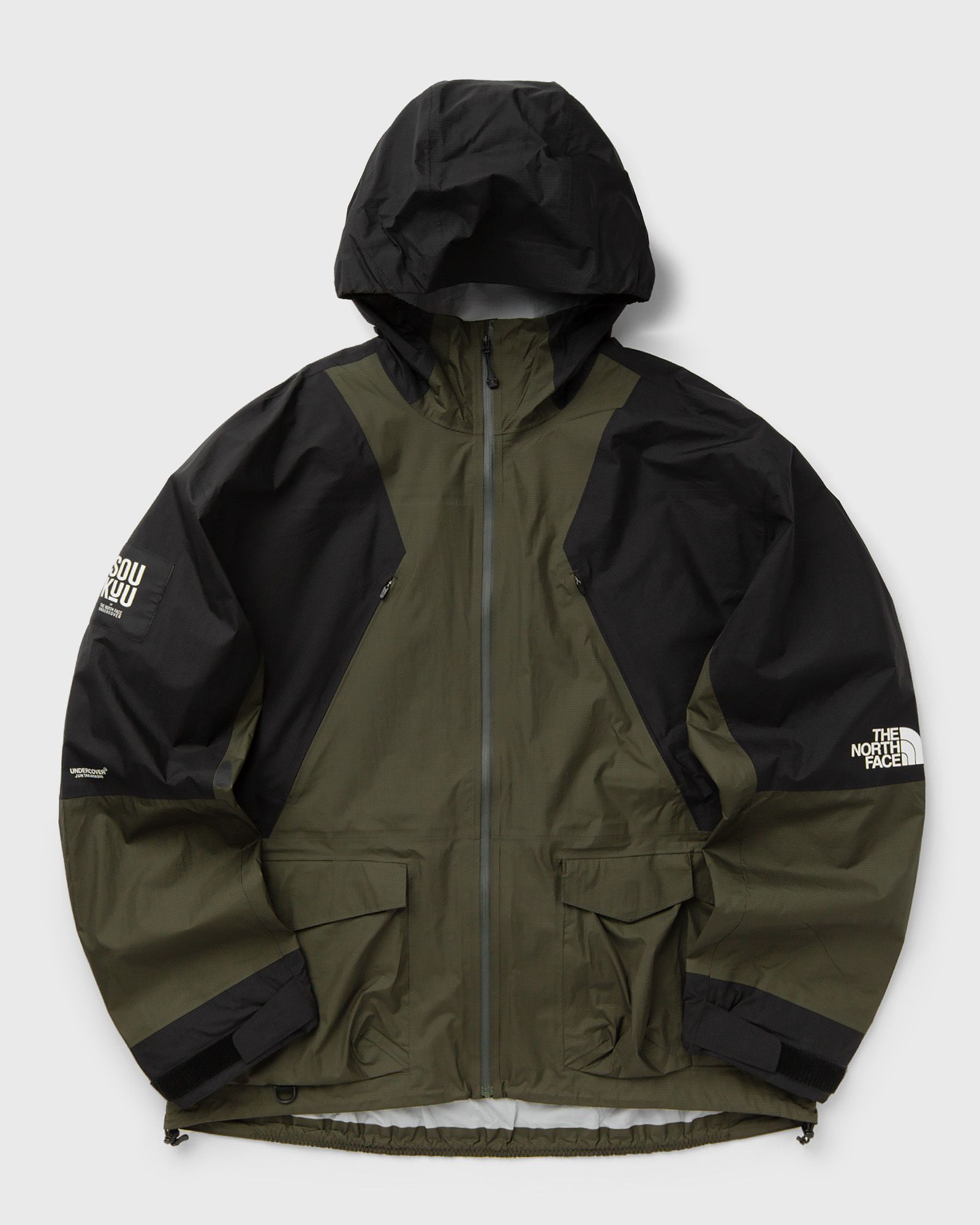 The North Face - x undercover hike packable mountain light shel men windbreaker black|green in größe:l