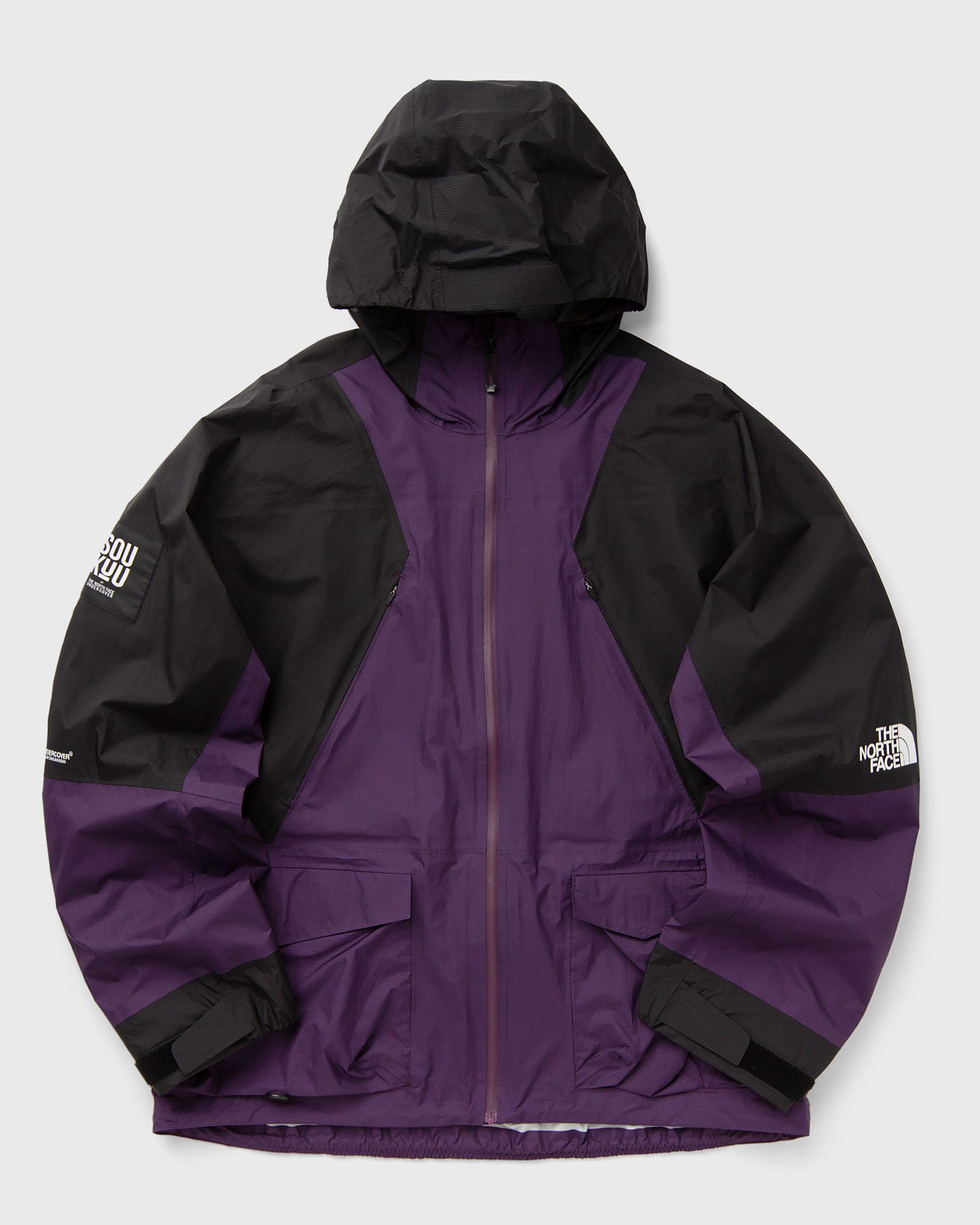 The North Face - x undercover hike packable mountain light shel men windbreaker black|purple in größe:m