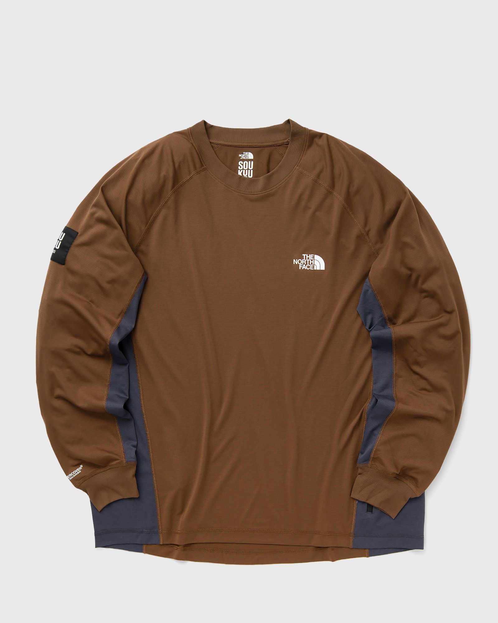 The North Face - x undercover trail run l/s tee men longsleeves brown in größe:m