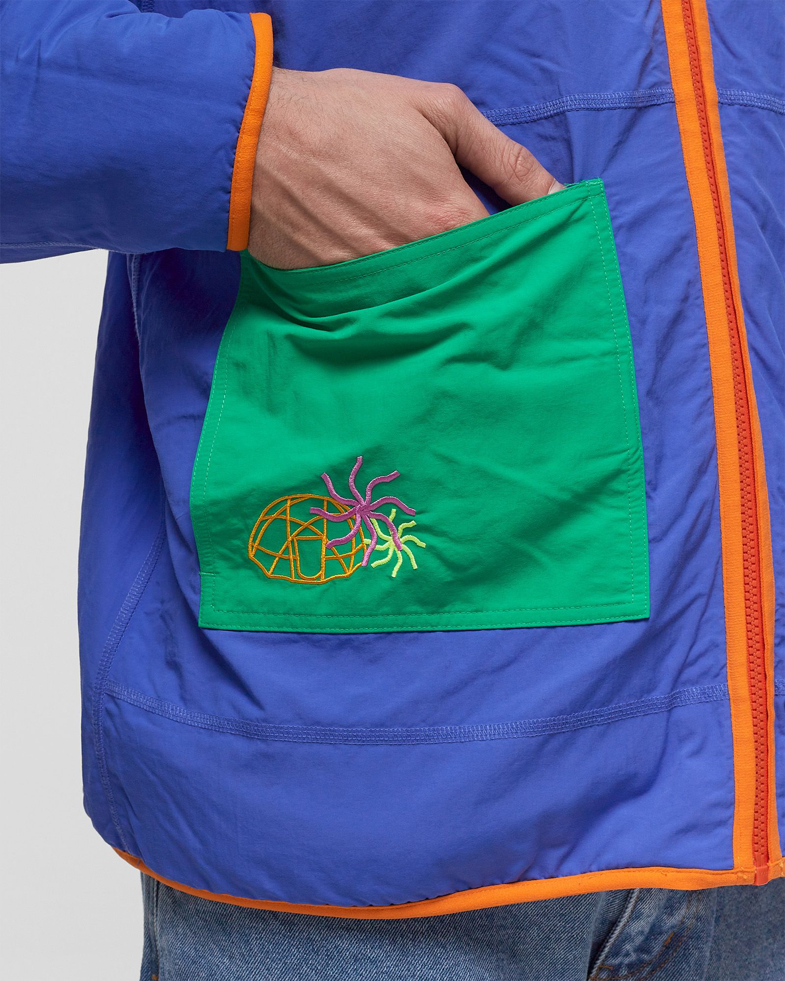 X YINKA ILORI REVERSIBLE FLEECE JACKET