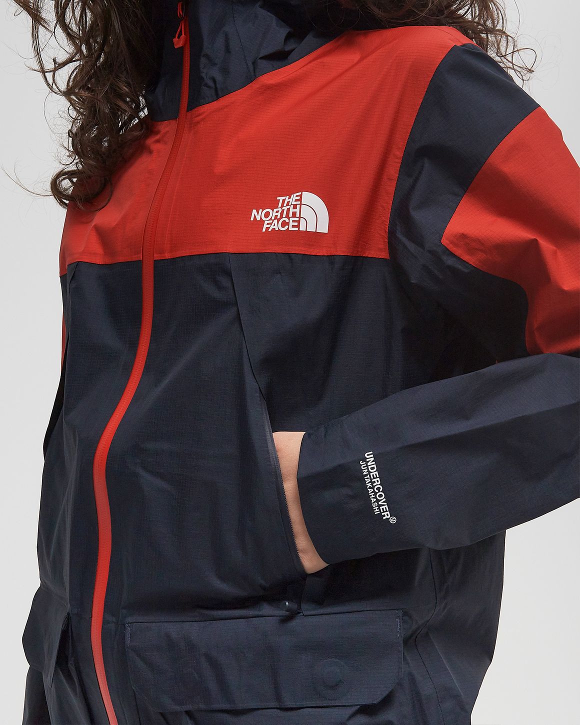 The North Face X SOUKUU HIKE BACKPACK MTN JACKET Blue/Red