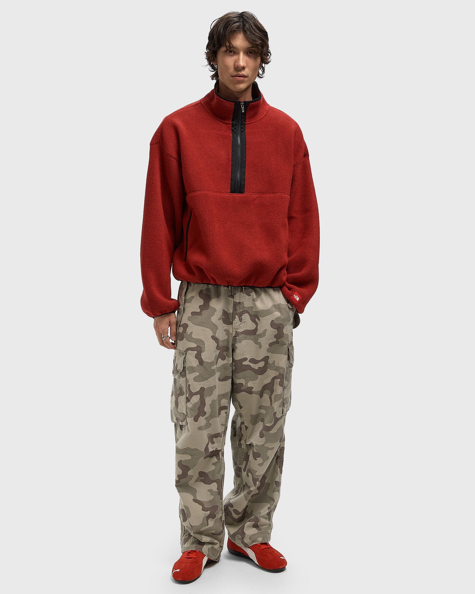 TNF Red Box 1/2 Zip Fleece