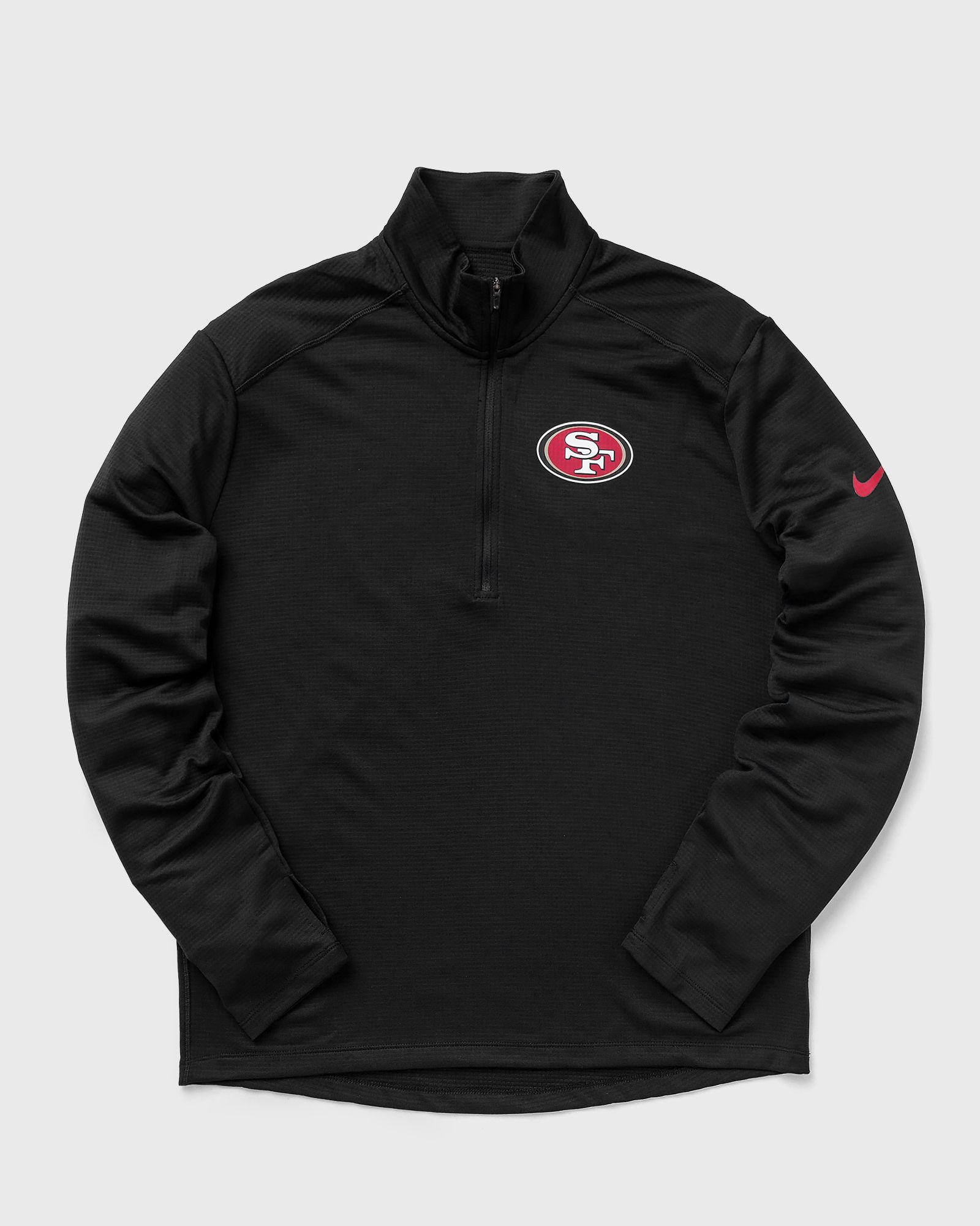 Nike - nfl san francisco 49ers mens  logo pacer half zip men half-zips|team sweats black in größe:s