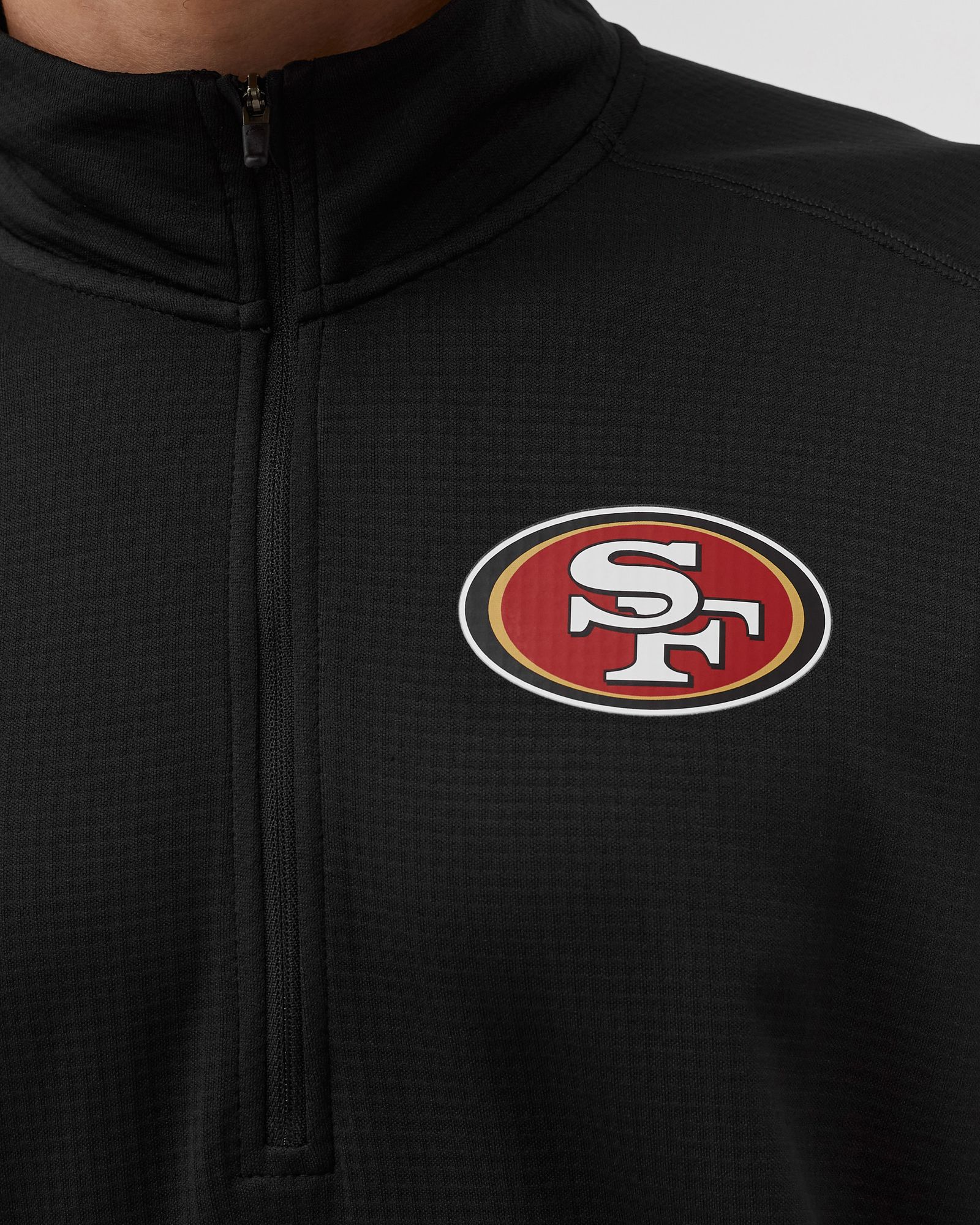 NFL San Francisco 49ers Mens Nike Logo Pacer Half Zip