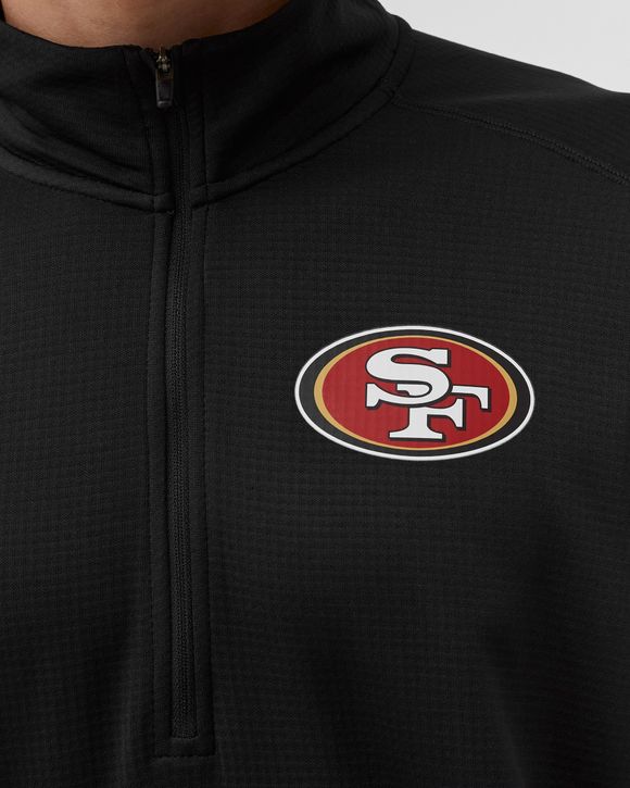 Nike Men's San Francisco 49ers Logo Pacer Black Half-Zip Pullover