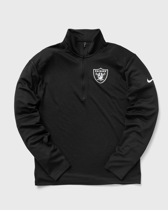 Nike NFL Las Vegas Raiders Mens Nike Logo Pacer Half Zip Black