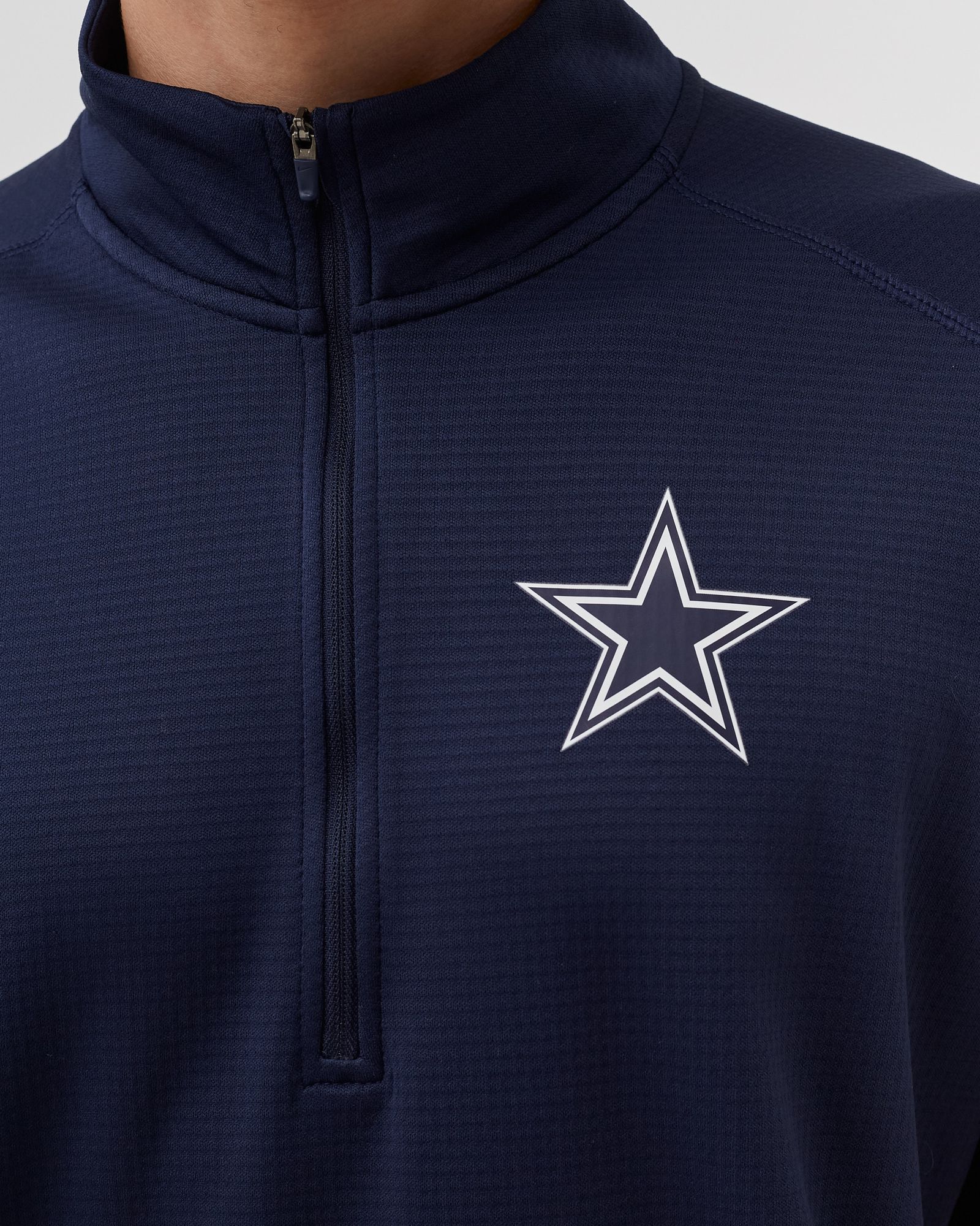 NFL Dallas Cowboys Mens Nike Logo Pacer Half Zip