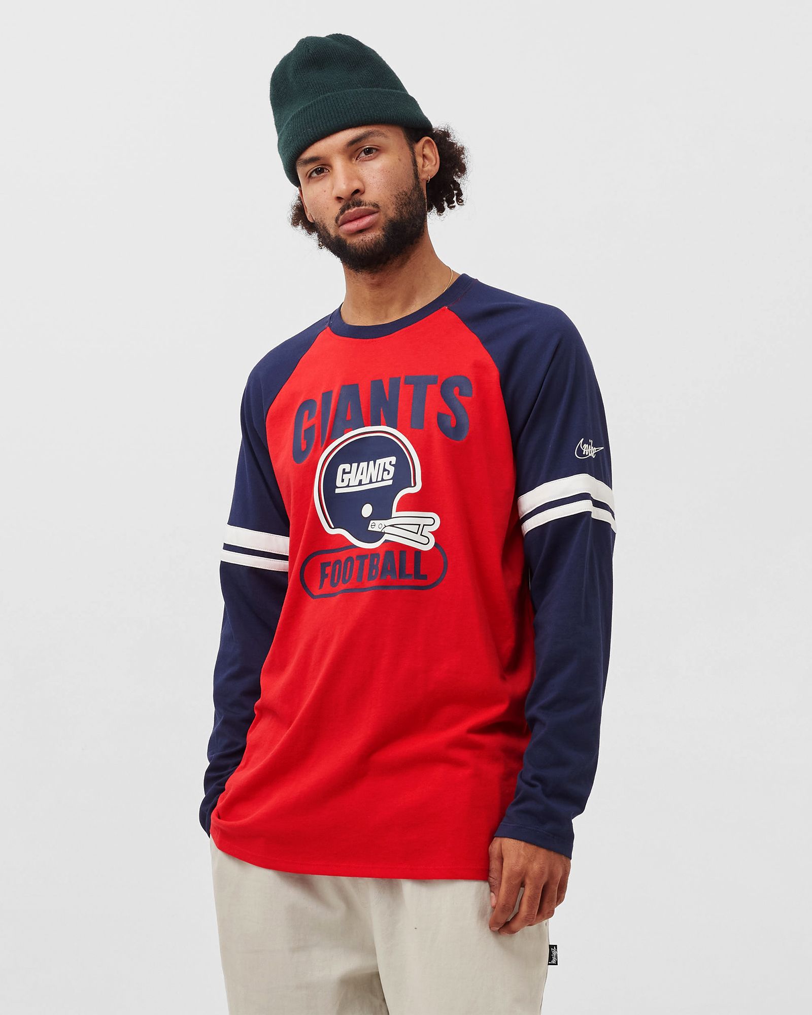 New York Giants Dri-Fit Cotton Raglan Longsleeve