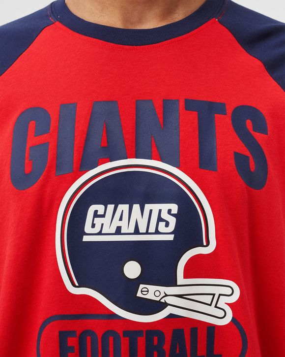 Men's Nike Red/Navy New York Giants Throwback Raglan Long Sleeve T-Shirt