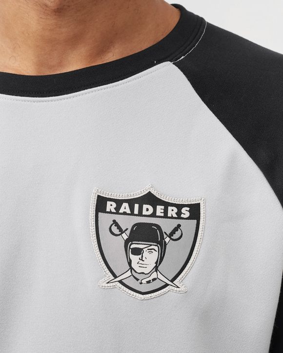 Nike Las Vegas Raiders Dri-Fit Raglan Crew Longsleeve Grey