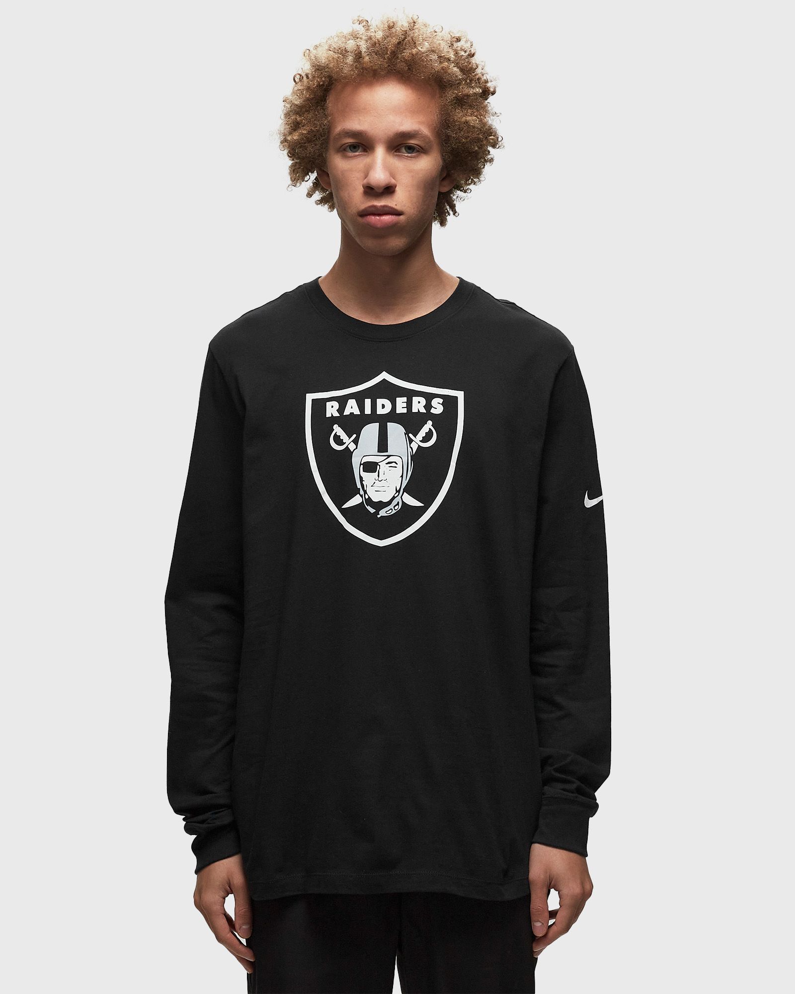 NFL Las Vegas Raiders Nike Essential Cotton LS Logo T-Shirt