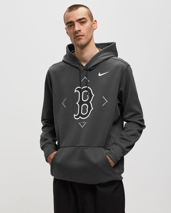 Nike MLB Boston Red Sox Nike Therma Bracket Icon Performance Fleece Sweat  Grey