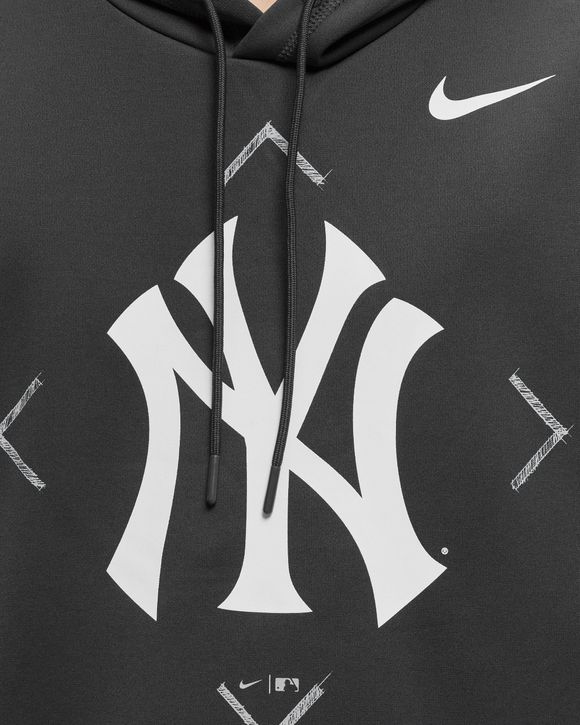 Nike MLB New York Yankees Nike Therma Bracket Icon Performance Fleece Sweat  Grey - ANTHRACITE