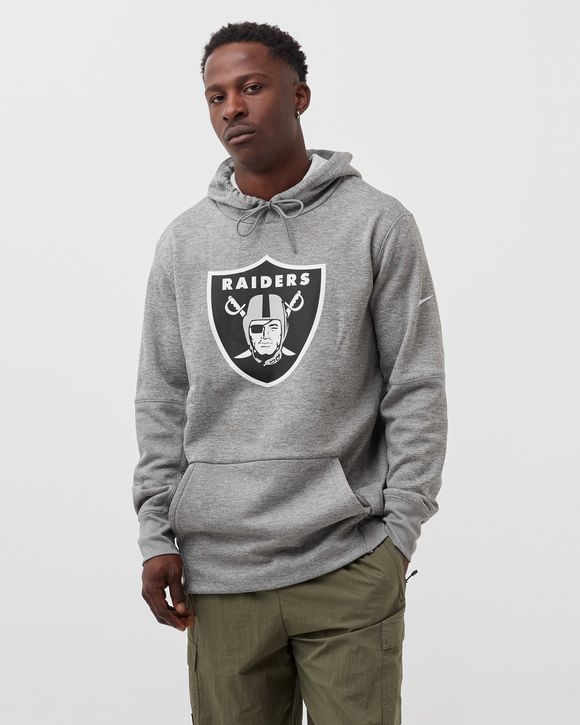 Nike Prime Logo Therma Hoodie Las Vegas Raiders Grey - DARK GREY HEATHER