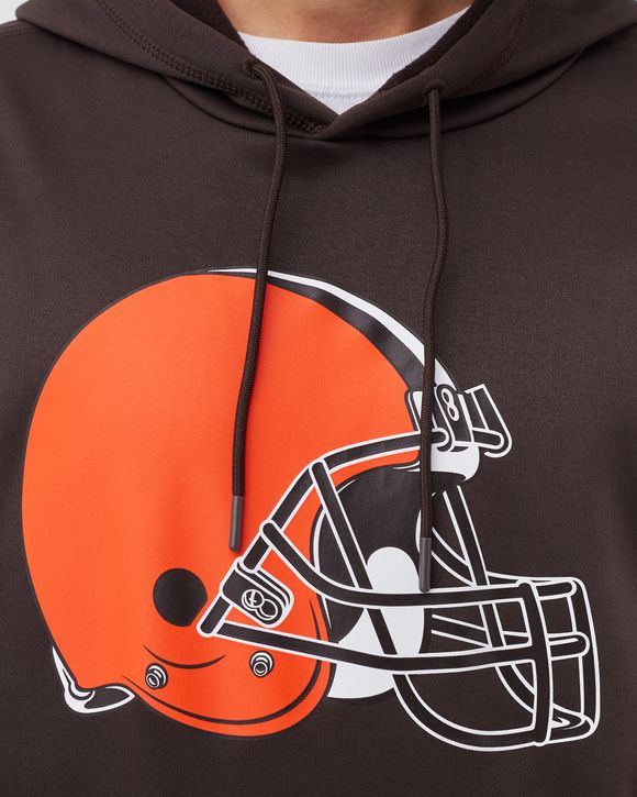 Nike Men's Cleveland Browns Sideline Therma-FIT Pullover Hoodie - Brown - M (Medium)