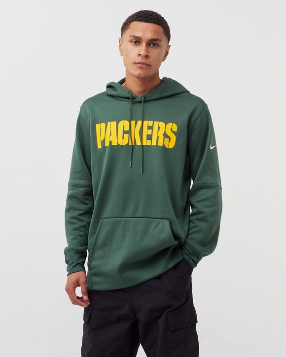 Nike Wordmark Therma Hoodie Green Bay Packers Green - FIR