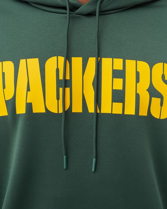 Nike Wordmark Therma Hoodie Green Bay Packers Green