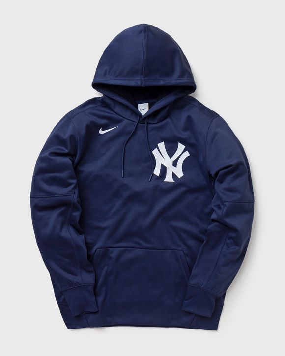 Nike New York Yankees Wordmark Therma Performance Pullover Hoodie Blue