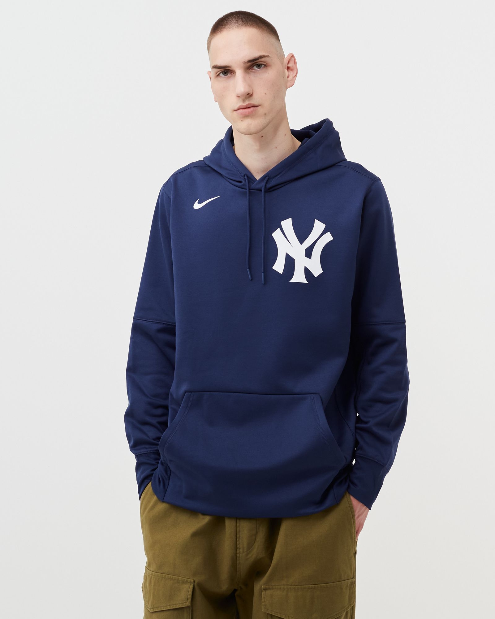 New York Yankees Wordmark Therma Performance Pullover Hoodie