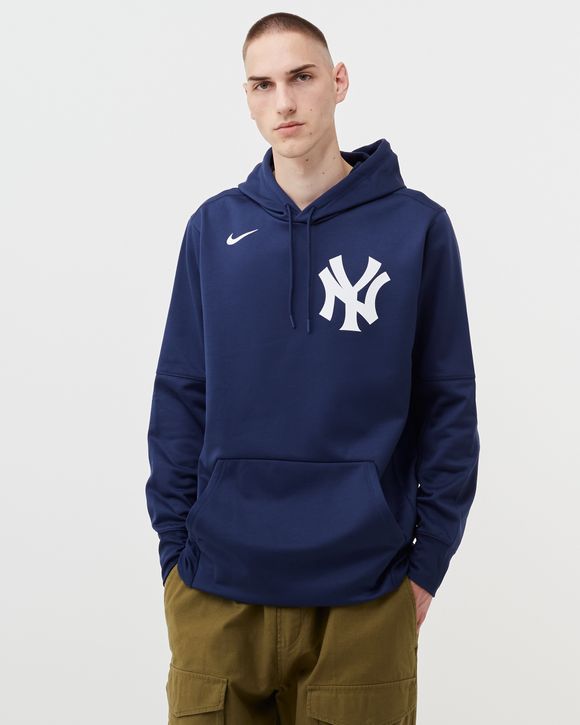 Nike New York Yankees Wordmark Therma Performance Pullover Hoodie Blue