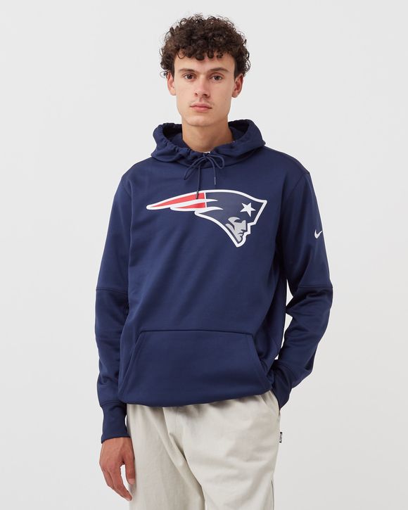 Nike Prime Logo Therma Hoodie New England Patriots Blue - COLLEGE NAVY
