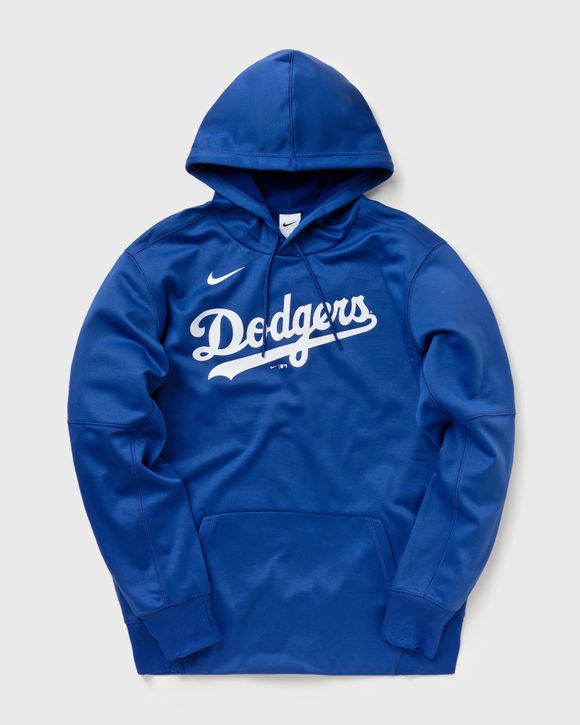 Nike LA Dodgers Wordmark Therma Performance Pullover Hoodie Blue