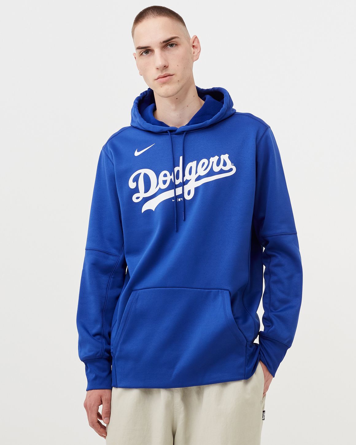 Nike LA Dodgers Wordmark Therma Performance Pullover Hoodie Blue BSTN Store