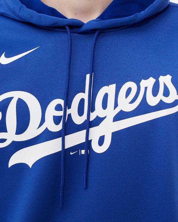 Los Angeles Dodgers Nike Wordmark Therma Performance Pullover Hoodie - Mens