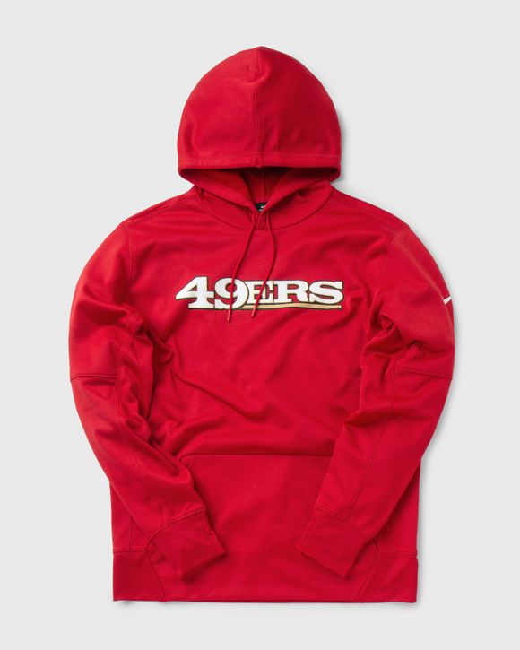 Nike Wordmark Therma Hoodie San Francisco 49ers Red - GYM RED