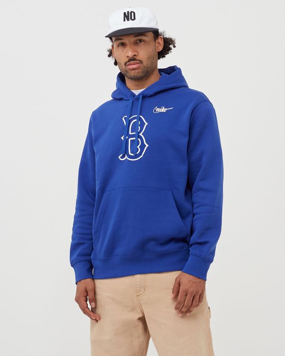 Nike Brooklyn Dodgers Cooperstown Logo Club Hoodie Blue - Rush Blue